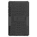 Capa Híbrida Antiderrapante com Suporte para Samsung Galaxy Tab A7 Lite - Preto