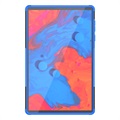 Capa Híbrida Antiderrapante com Função de Suporte para Lenovo Tab K10 - Preto / Azul