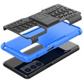 Capa Híbrida Antiderrapante para Motorola Edge (2021) - Azul / Preto
