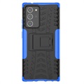 Capa Híbrida Antiderrapante com Suporte para Samsung Galaxy Note20 Ultra - Azul / Preto