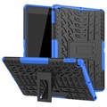 Capa Híbrida Antiderrapante com Suporte para iPad 10.2 2019/2020/2021 - Azul / Preto