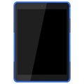 Capa Híbrida Antiderrapante com Suporte para iPad 10.2 2019/2020/2021 - Azul / Preto