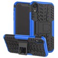 Capa Híbrida Antiderrapante com Função de Suporte para iPhone XR - Preto / Azul