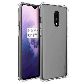 Capa de TPU Anti-Slip para OnePlus 7 - Transparente