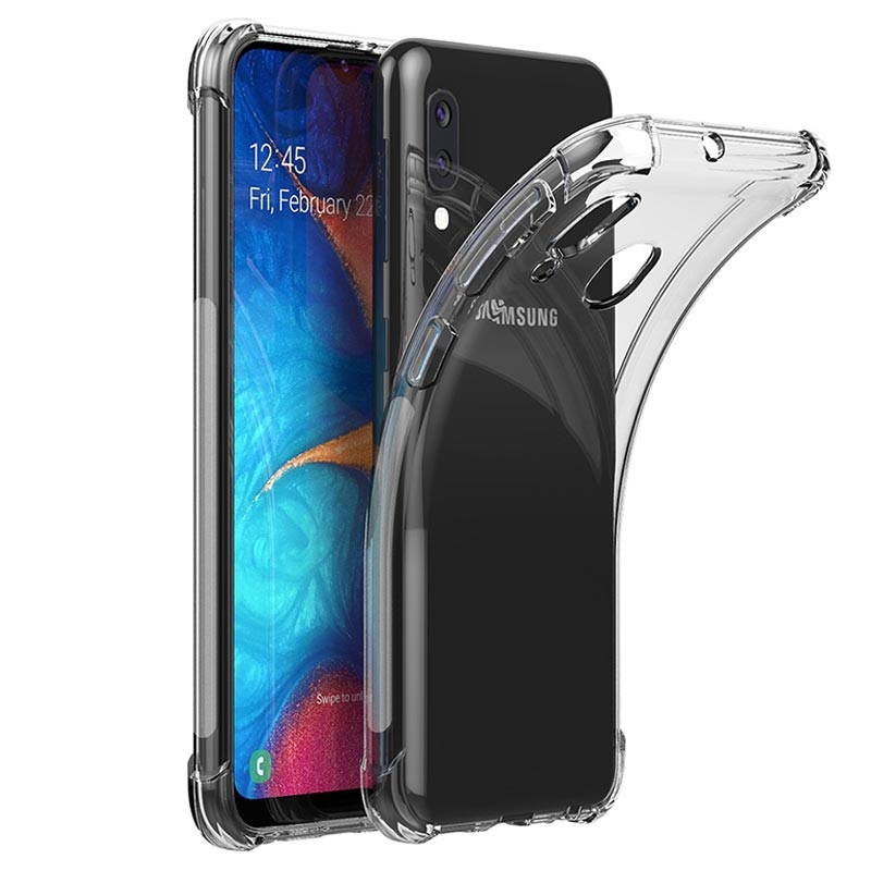Capa de TPU Anti-Slip para Samsung Galaxy A20e - Transparente