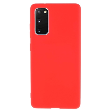 Capa de TPU Anti-Slip para Samsung Galaxy S20 FE - Vermelho