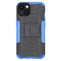 Capa Híbrida Antiderrapante para iPhone 14 Max - Azul / Preto