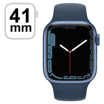 Apple Watch 7 WiFi MKN13FD/A - Alumínio, Bracelete Desportiva Azul do Abismo, 41mm - Azul