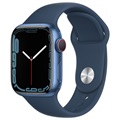 Apple Watch 7 WiFi MKN13FD/A - Alumínio, Bracelete Desportiva Azul do Abismo, 41mm - Azul