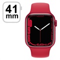 Apple Watch 7 WiFi MKN23FD/A - Aluminum, Bracelete Desportiva Vermelha, 41mm