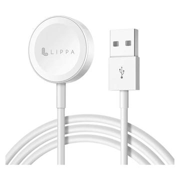 Cabo de carregamento Apple Watch Lippa - 1m, 5W - Branco