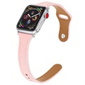 Bracelete em Pele Premium para Apple Watch 7/SE/6/5/4/3/2/1 - 41mm/40mm/38mm - Cor-de-Rosa