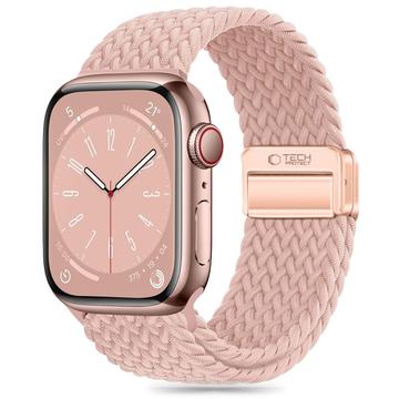 Apple Watch Series 11/10/9/8/7/6/SE 3/SE Bracelete Tech-Protect NylonMag - 40mm/41mm/42mm - Rosa empoeirada