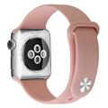 Bracelete em Silicone Suave Apple Watch Series SE (2023)/9/8/SE (2022)/7/SE/6/5/4/3/2/1 - 42mm/41mm/40mm/38mm - Cor-de-Rosa