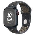 Apple Watch Series Ultra 2/Ultra/9/8/SE (2022)/7/SE/6/5/4/3/2/1 Correia de silicone Lippa Flour - 49 mm/45 mm/44 mm/42 mm - Preto