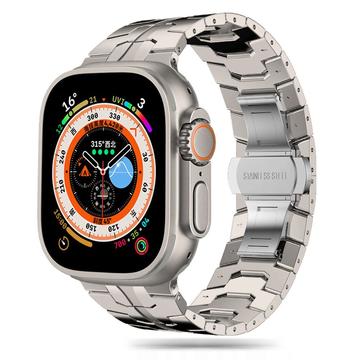Apple Watch Series Ultra 3/2/Ultra/11/10/9/8/SE 3/(2022)/7/SE/6/5/4/3/2/1 Bracelete em aço inoxidável Tech-Protect - 49 mm/46mm/45 mm/44 mm/42 mm - Titânio