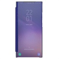 Bolsa Flip Armored Guards para Samsung Galaxy S22+ 5G - Fibra de Carbono - Púrpura