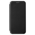 Bolsa Flip para Asus Zenfone 8 - Fibra de Carbono - Preto