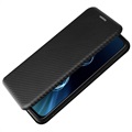 Bolsa Flip para Asus Zenfone 8 - Fibra de Carbono - Preto