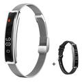 B3 Smart Bracelet / Fitness Tracker com duas braceletes - Prata