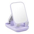 Suporte dobrável para celular BASEUS Seashell Series com espelho, suporte ajustável para celular