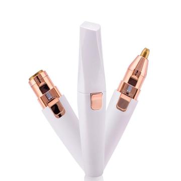 BZ-202 Removedor de pêlos faciais e das sobrancelhas 2 em 1 - Branco