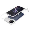 Capa com Bateria de Backup para iPhone 11 - 6000mAh - Azul Escuro / Cinzento