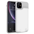 Capa com Bateria de Backup para iPhone 11 - 6000mAh - Branco / Cinzento