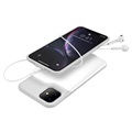 Capa com Bateria de Backup para iPhone 11 - 6000mAh - Branco / Cinzento
