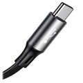 Cabo USB Retráctil 3 em 1 Baseus - 1.2m
