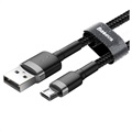 Cabo Baseus Cafule MicroUSB CAMKLF-CG1 - 2m - Cinzento / Preto