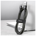 Cabo Baseus Cafule MicroUSB CAMKLF-CG1 - 2m - Cinzento / Preto