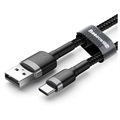 Baseus Cafule USB 2.0 / Type-C Cable CATKLF-AG1 - 0.5m - Black / Grey