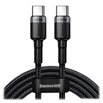 Cabo USB-C Baseus Cafule - 2m - Cinzento / Preto