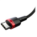 Cabo USB-C Baseus Cafule - 2m - Vermelho / Preto