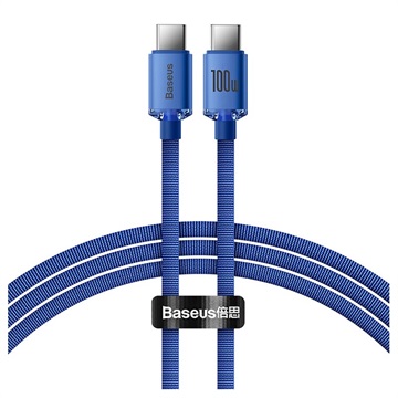 Cabo USB-C / USB-C Baseus Crystal Shine CAJY000703 - 2m - Azul