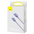 Cabo USB-C / USB-C Baseus Crystal Shine CAJY000705 - 2m - Púrpura