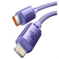 Cabo USB-C / Lightning Baseus Crystal Shine CAJY000205 - 1.2m - Púrpura