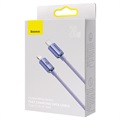 Cabo USB-C / Lightning Baseus Crystal Shine CAJY000205 - 1.2m - Púrpura