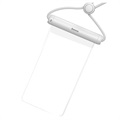 Bolsa Impermeável com Touch ID Baseus Cylinder Slide - 7.2" - Branco