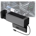 Organizador de Metal Baseus Deluxe para Carro com Carregador USB CRCWH-A01 - Preto
