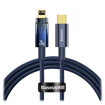 Cabo USB-C / Lightning Baseus Explorer 20W - 1m - Azul