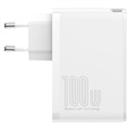 Carregador Rápido Baseus GaN2 Pro 2xUSB & 2xUSB-C - 100W - Branco