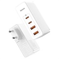 Carregador Rápido Baseus GaN2 Pro 2xUSB & 2xUSB-C - 100W - Branco