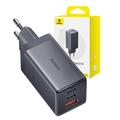 Carregador de parede Baseus GaN5 Ultra 65W - Cabo USB-C, 2x USB-C, USB-A - Cinzento