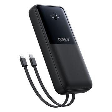 Baseus Lipow 22.5W Power Bank 20000mAh com cabos Lightning e USB-C incorporados e ecrã LED
