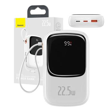 Baseus Qpow Pro Digital Display Quick Charge Type-C Edition Power Bank 20000mAh/22.5W - Branco