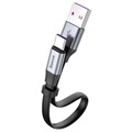 Cabo USB-C Simples HW Baseus CATMBJ-BG1 - Prateado / Preto