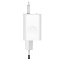 Baseus - Carregador de Viagem Rápido USB Único CCALL-BX02 - 24W - Branco