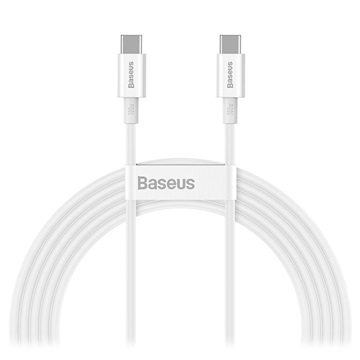 Cabo USB-C / USB-C Baseus Superior Series - 100W, 2m - Branco